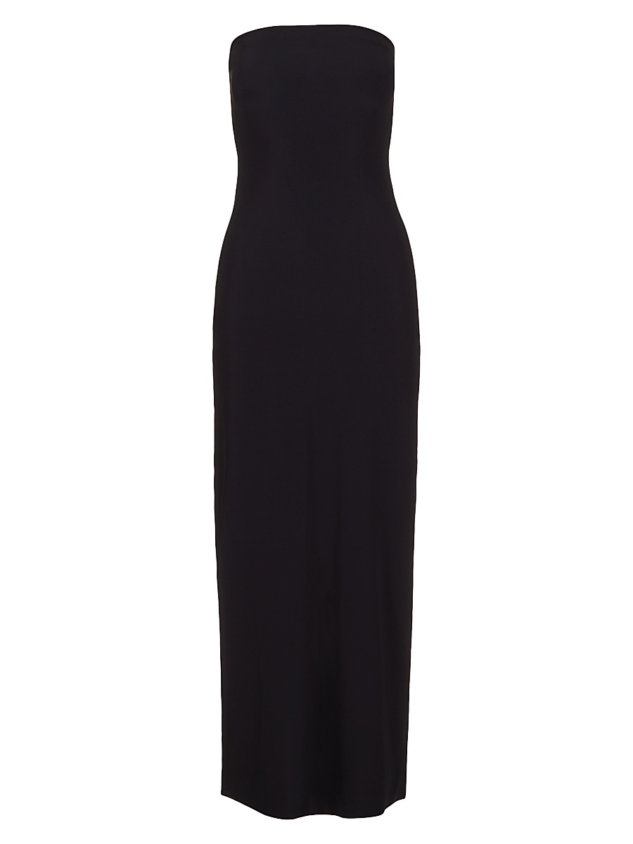 Women's Classic Strapless Maxi Slipdress - Black