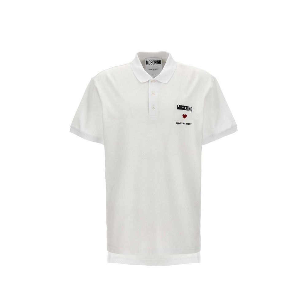Logo-Embroidered Cotton Polo — White