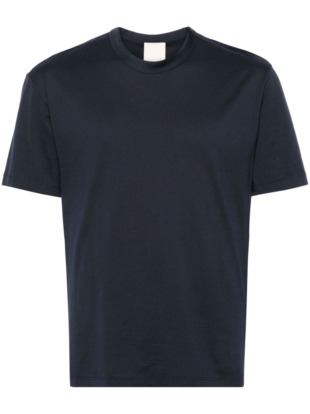 Crew-neck cotton T-shirt - Blue