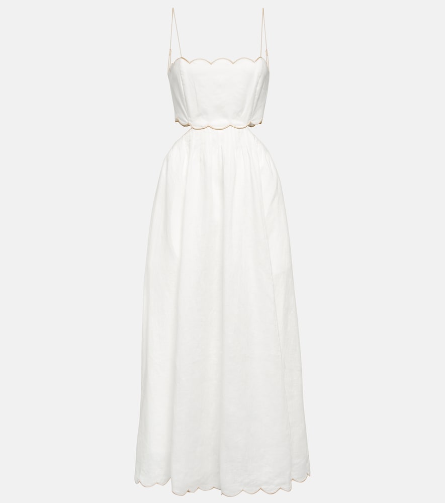 Zimmermann Cutout linen midi dress