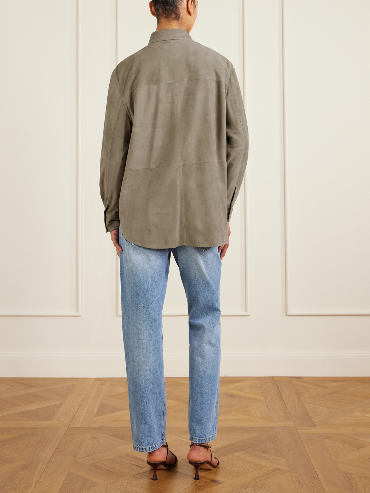 Suede Overshirt - Green