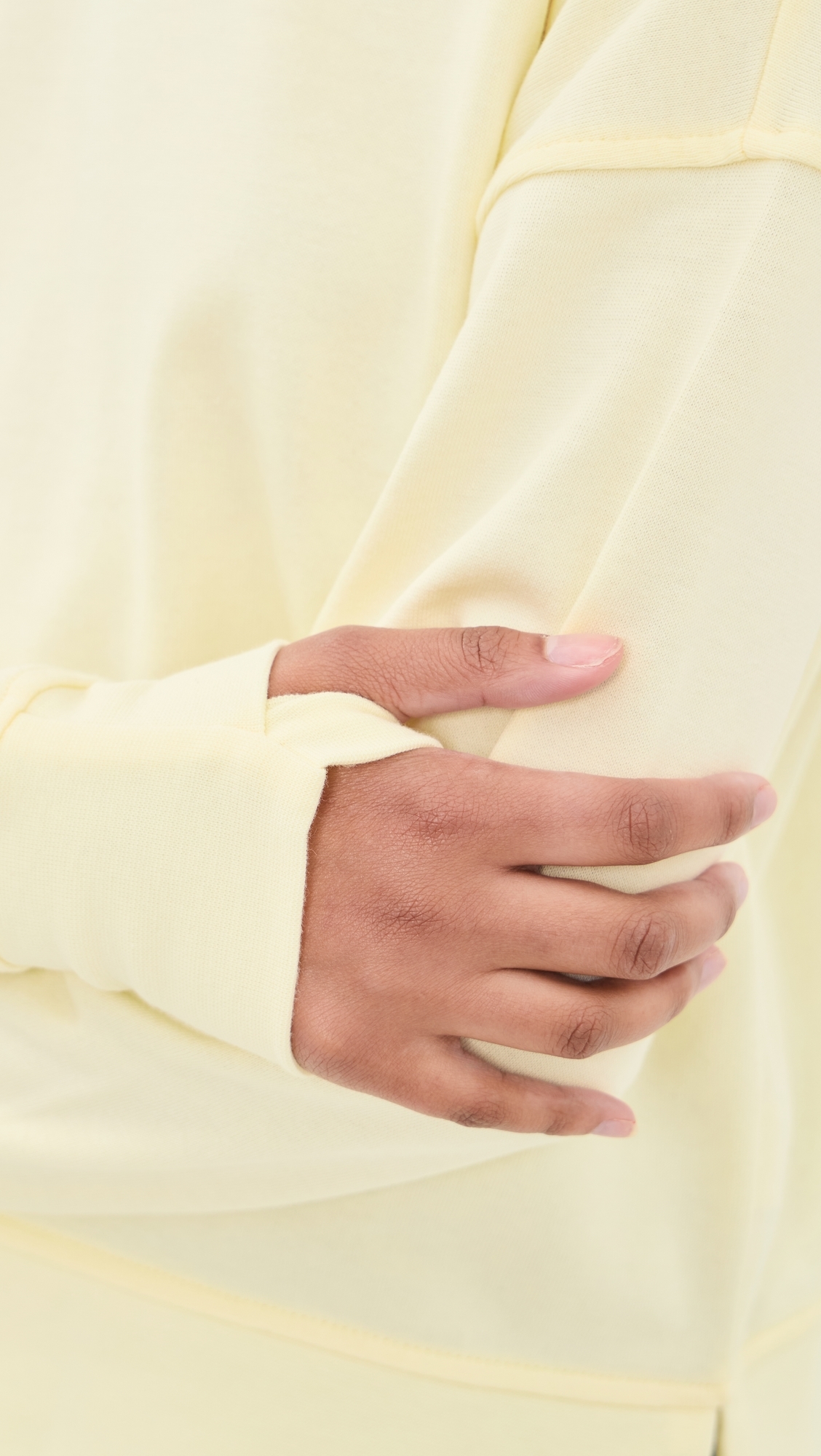 After Class Crop Sweatshirt Butterscotch Yellow