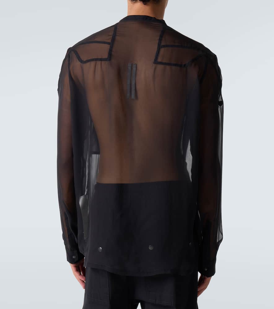 Sheer silk shirt