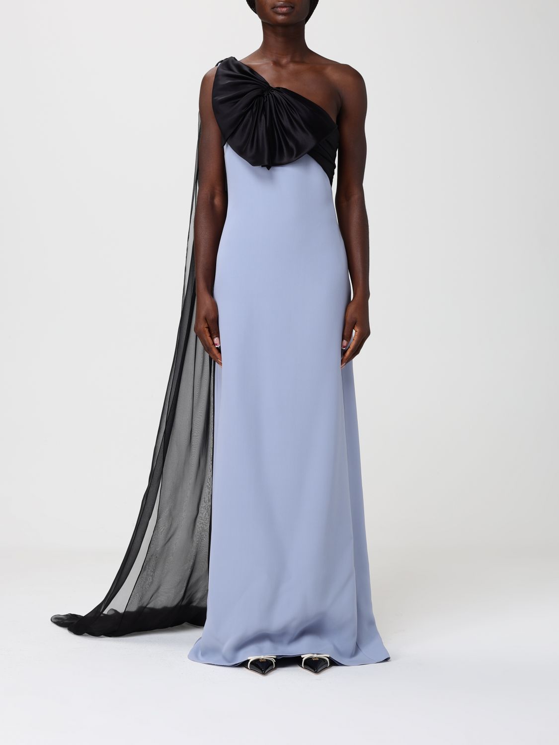 Dress Woman color Gnawed Blue