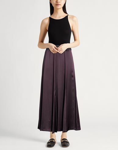 Woman Midi skirt Plum Size 4 Silk