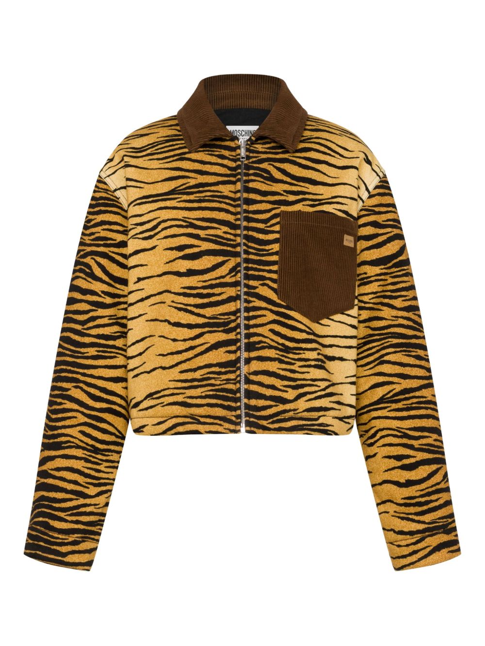 Animal-pattern jacket - Brown