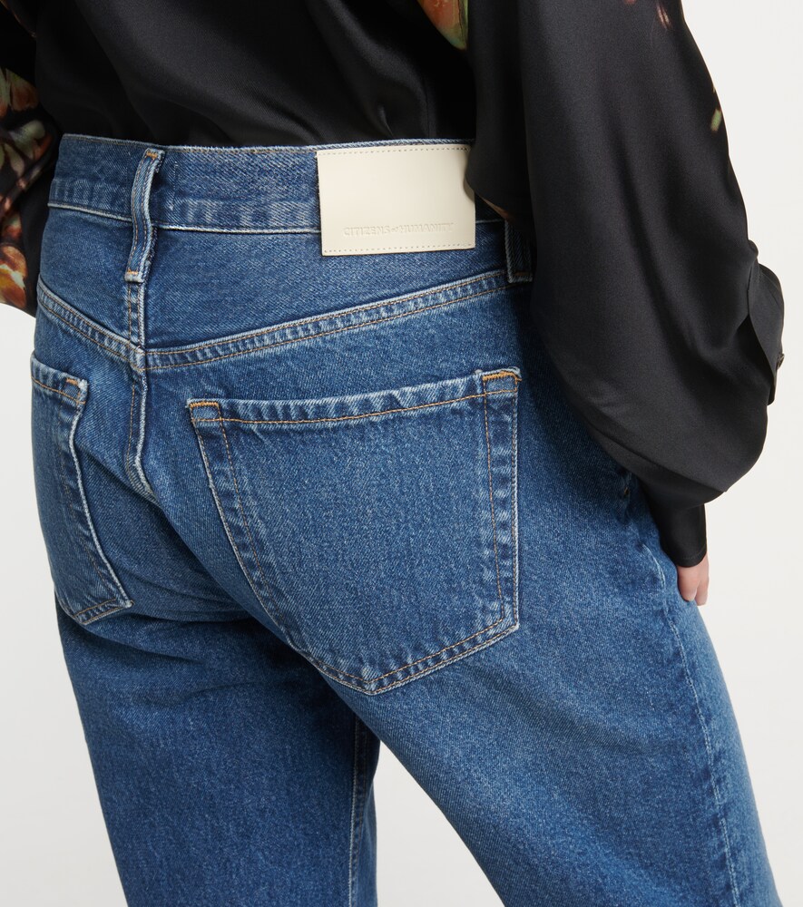 Neve mid-rise straight jeans