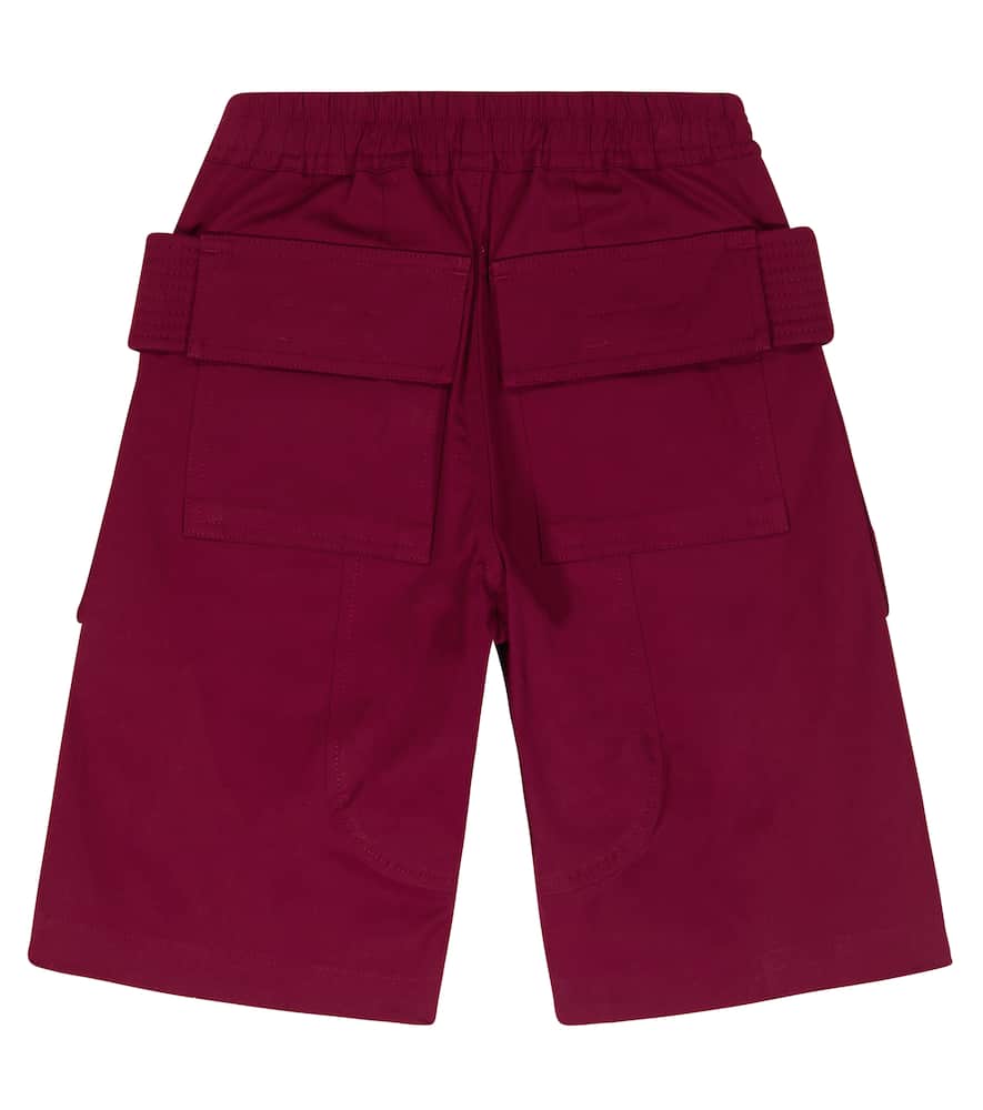 Rick Owens Kids Bermuda cargo cotton shorts
