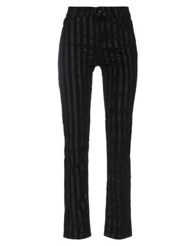 Woman Pants Black Size 25 Cotton, Polyester, Elastane