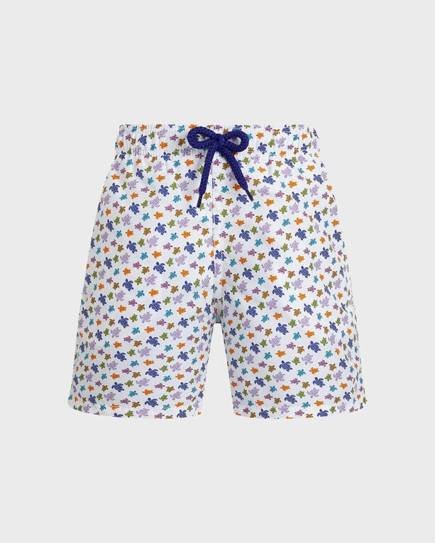 Boys Swim Shorts Micro Ronde Des Tortues - Swimwear - Jim - White