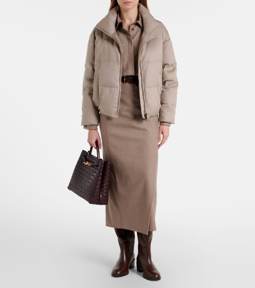 The Cube Destino cashmere down jacket