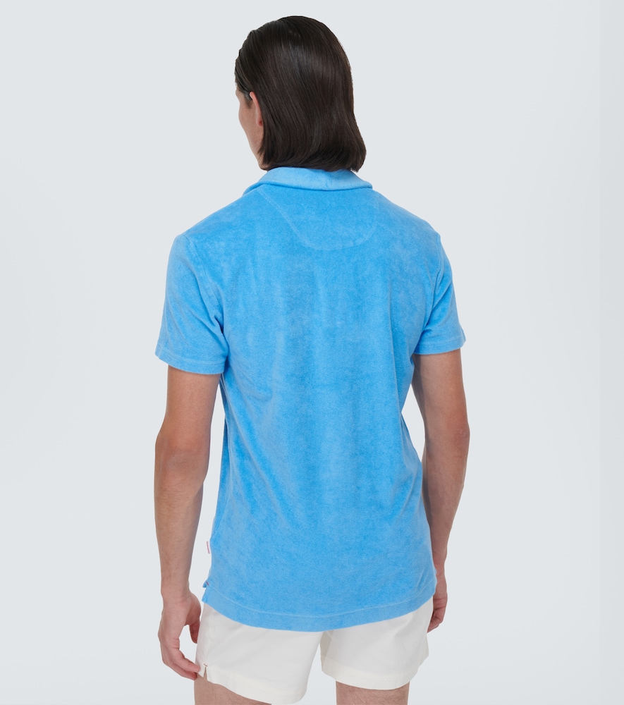 Dr. No cotton terry polo shirt