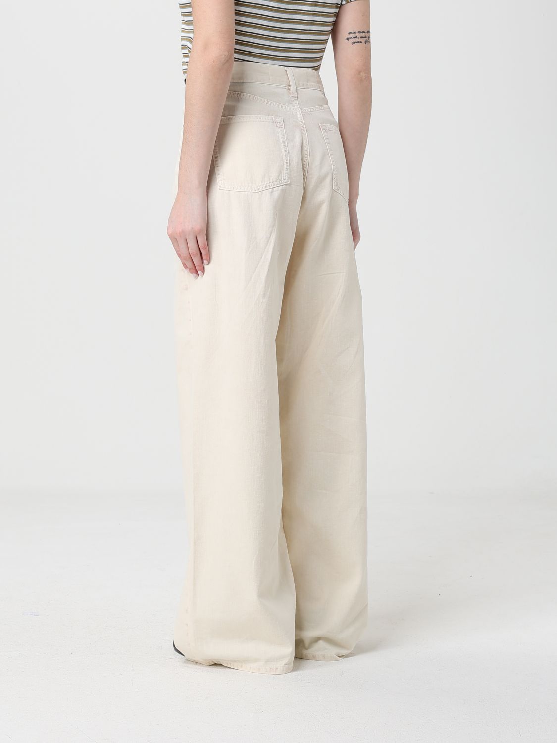 Pants Woman color Yellow