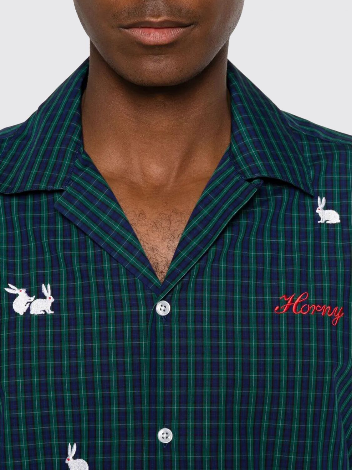 Shirt Men color Green
