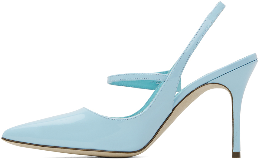 Manolo Blahnik Blue Didion Heels