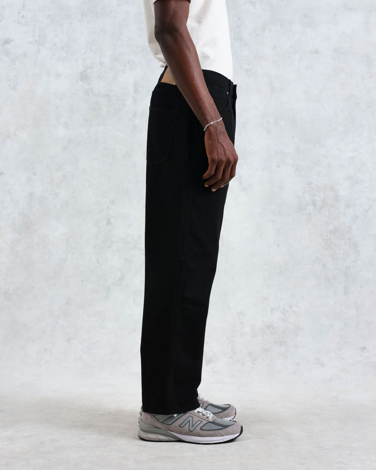 Pantalones londinenales de cera negro