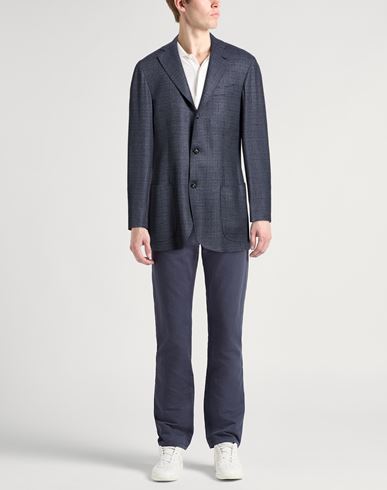 Man Blazer Slate blue Size 40 Virgin Wool