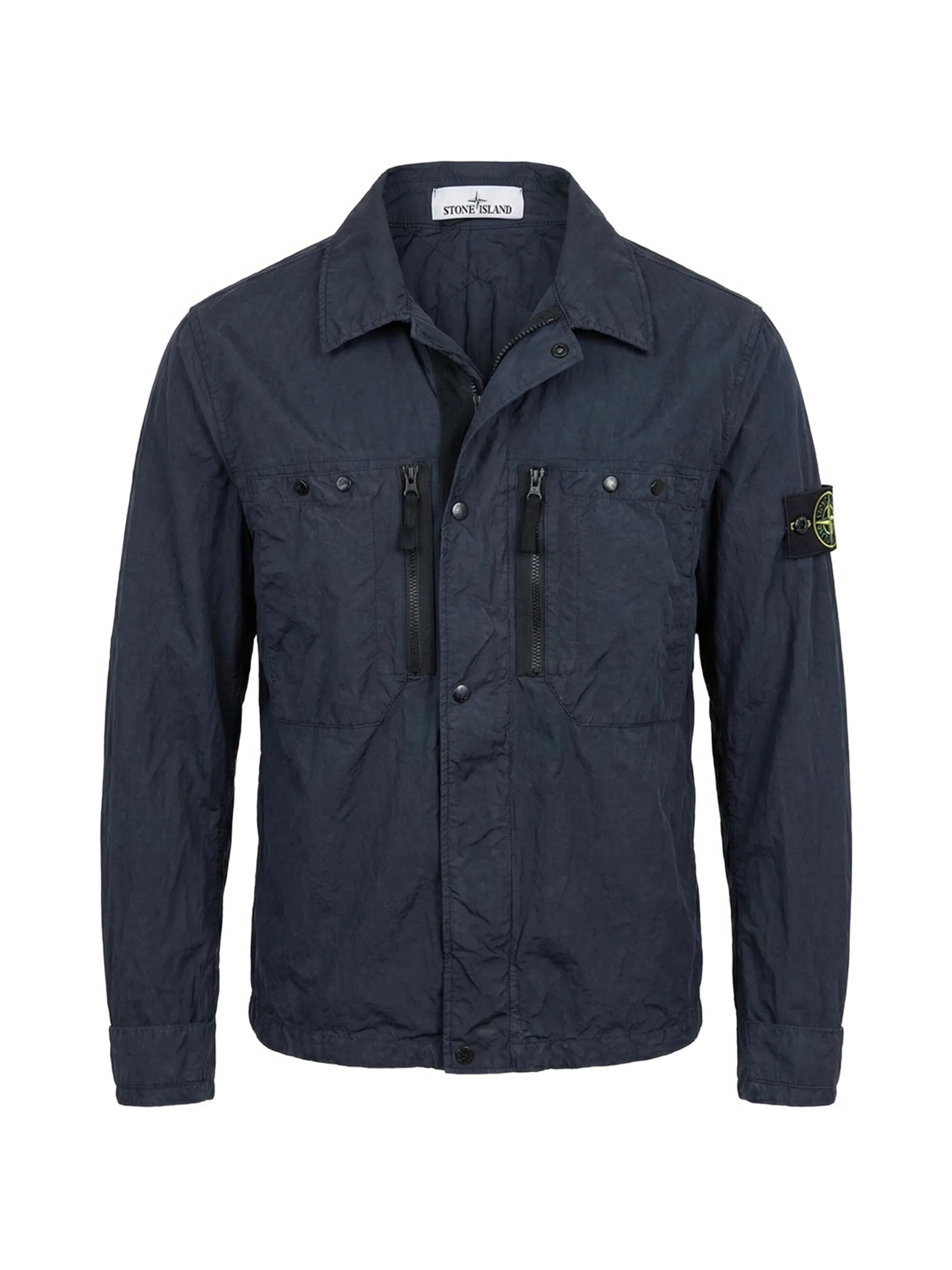 Men's Overshirt Jacket with Zip Closure