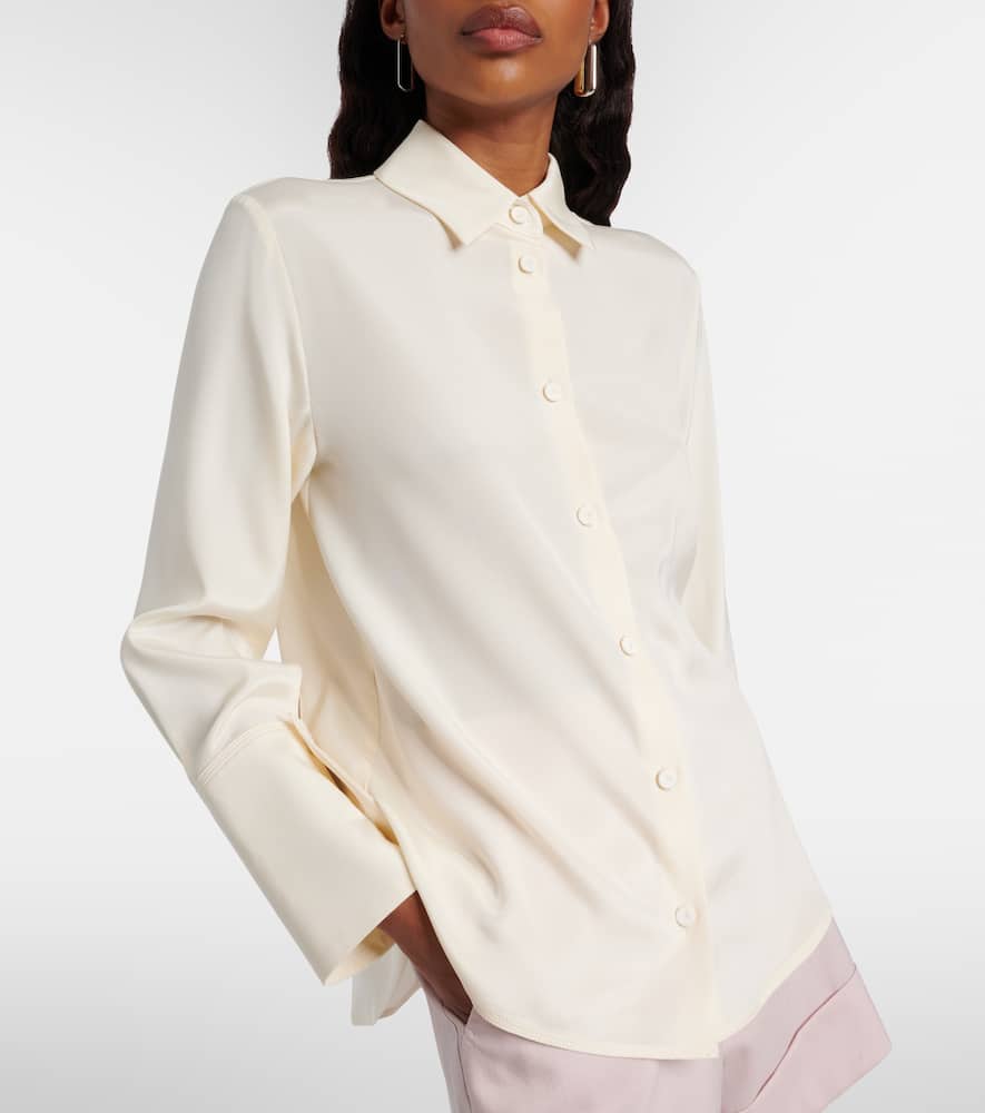Voliera silk-blend cady shirt