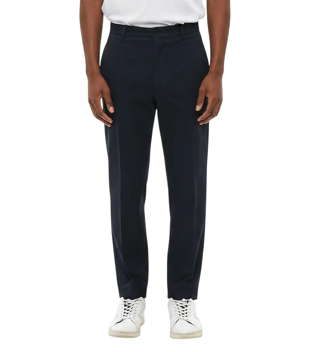 Dark Navy Solid Trousers