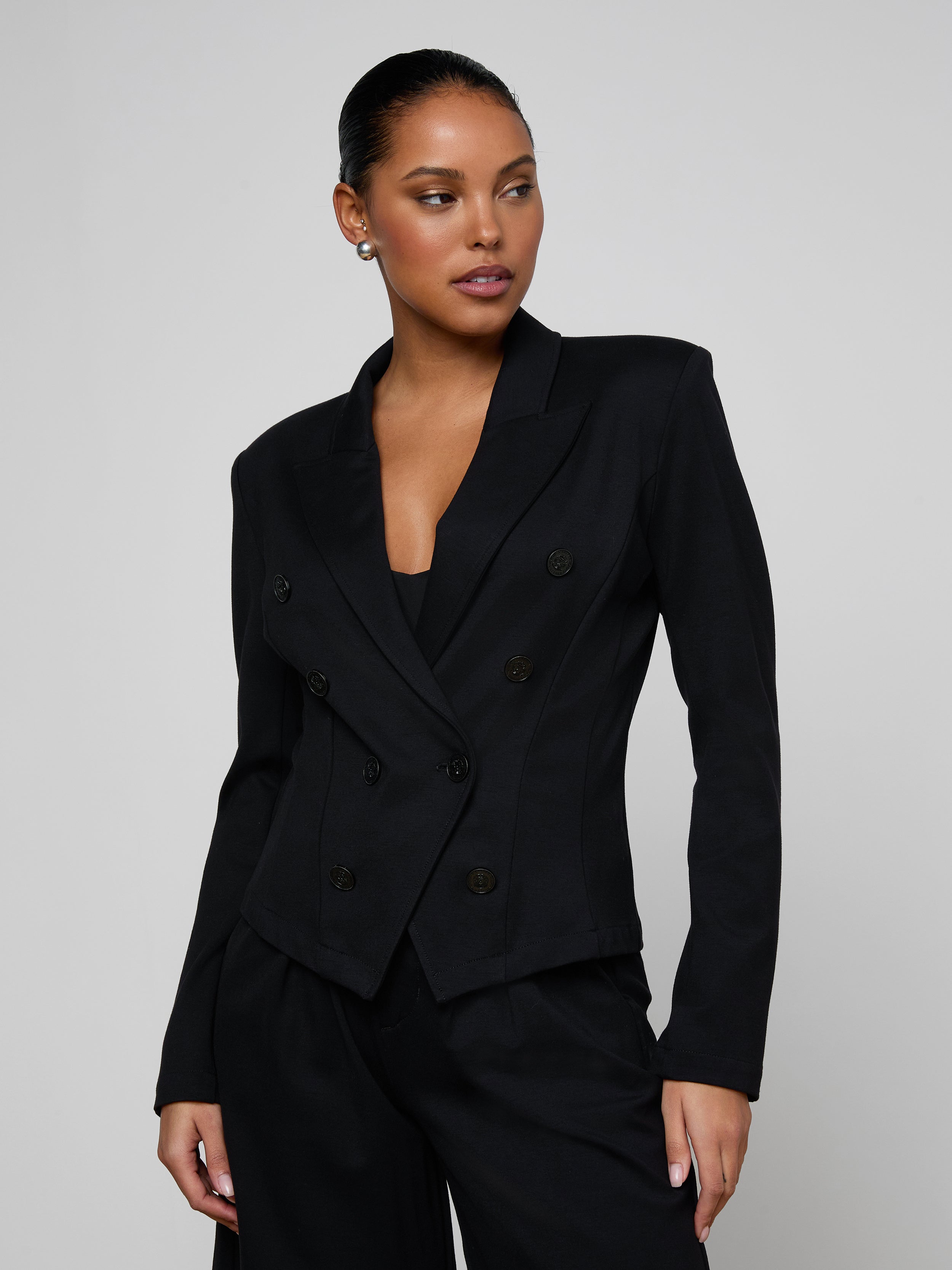 Emerson Ponte Blazer In Black