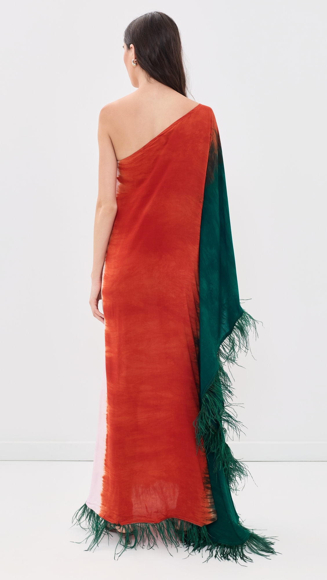 Agboya Dress Green/Red/Pink