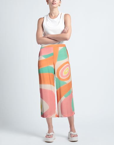 Woman Cropped Pants Orange