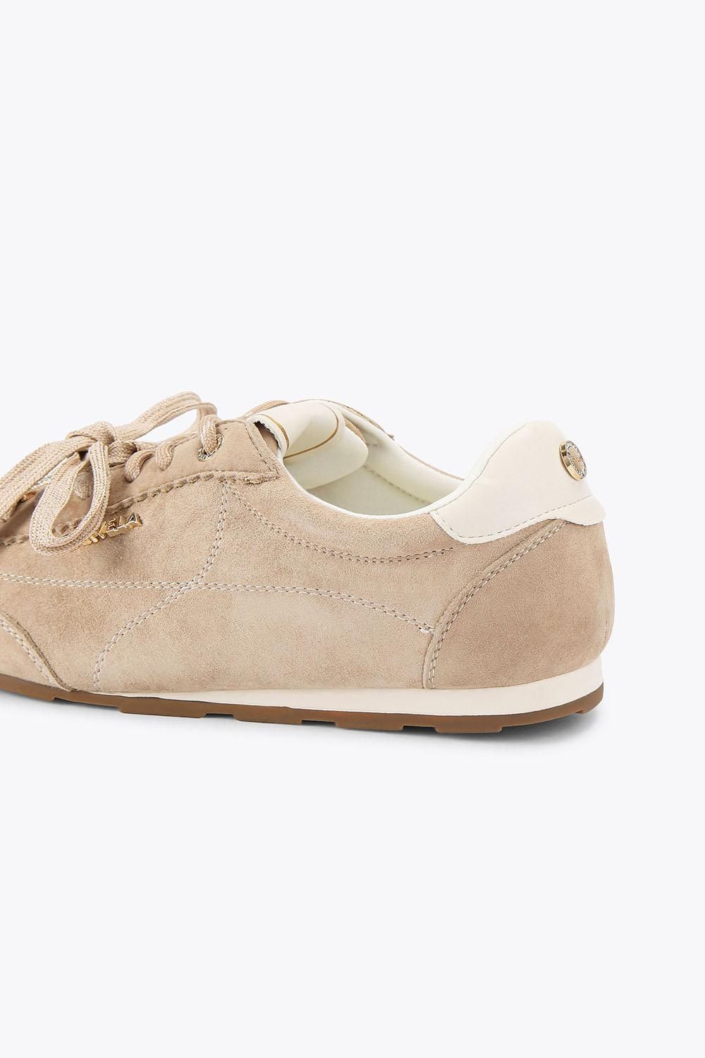 Carvela 'tivoli Sneaker' Suede Trainers In Beige