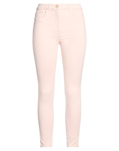 Woman Jeans Light pink Size 26 Cotton, Elastomultiester, Elastane