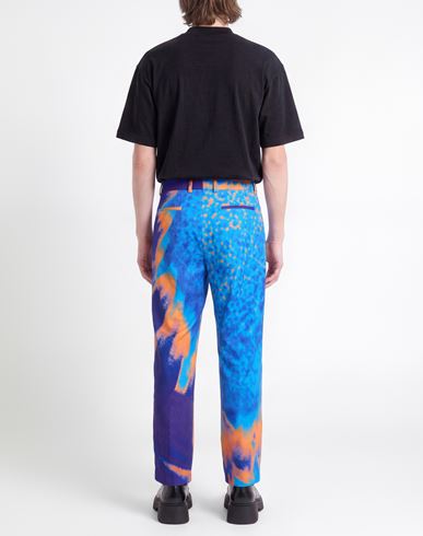 Man Pants Light blue Size 34 Polyester, Elastane