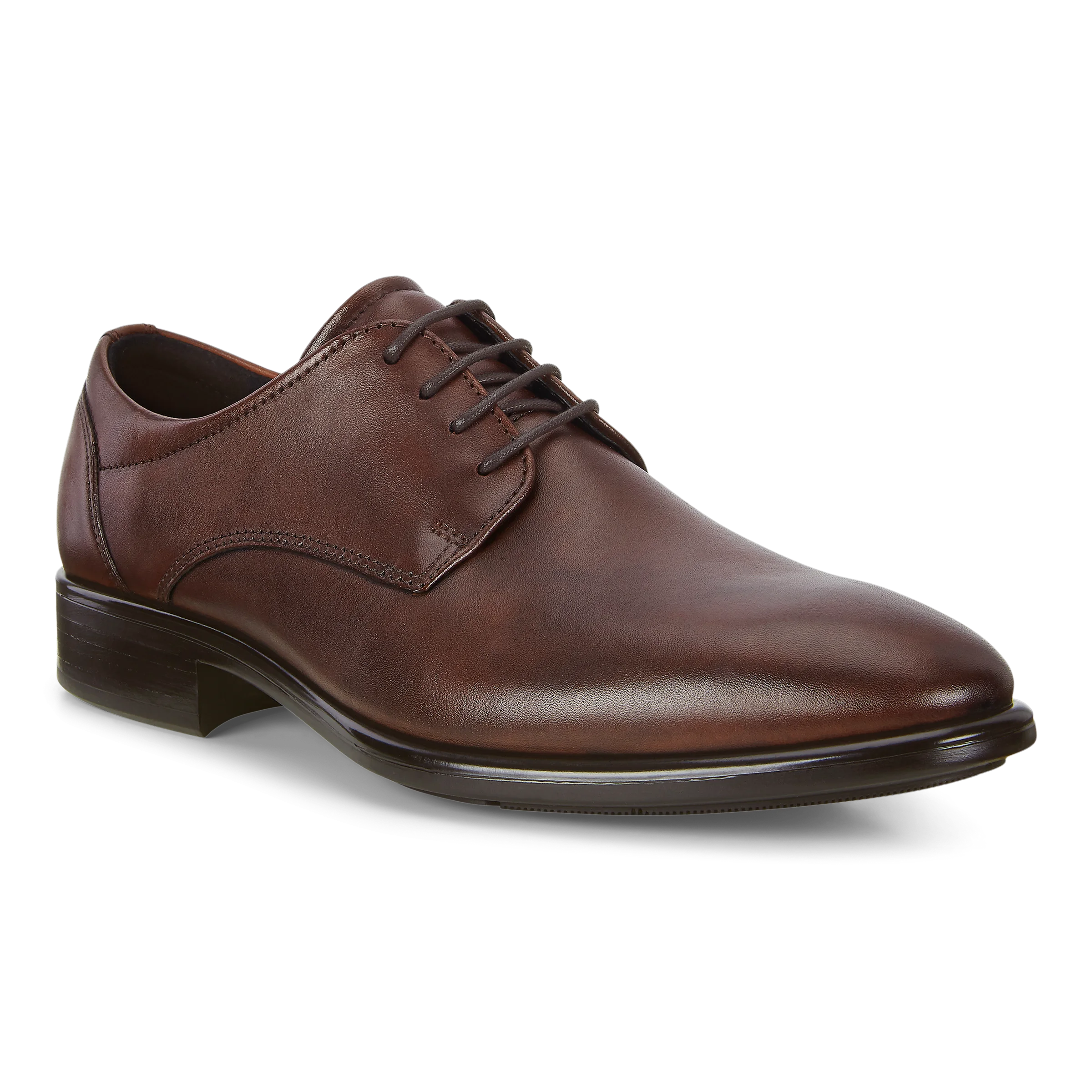 Citytray - Men's Leather Derby Shoe - Brown