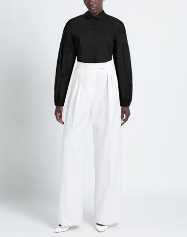 Woman Shirt Black Size 4 Cotton, Elastane