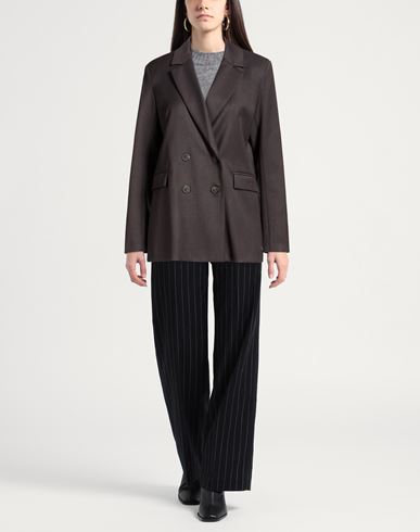 Même Road Woman Blazer Charcoal Size 6 Polyester, Rayon, Elastane