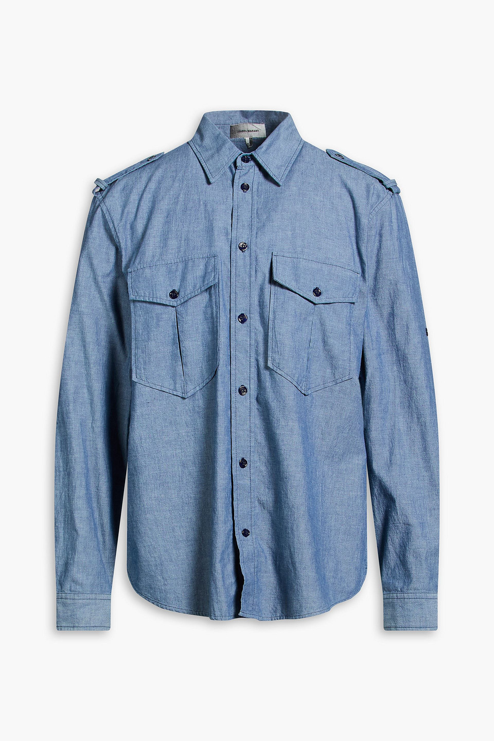 Cesar cotton-chambray shirt - Blue - S