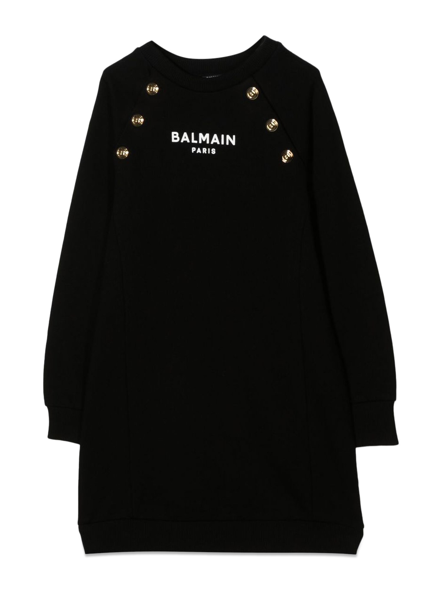 Gold buttons dress