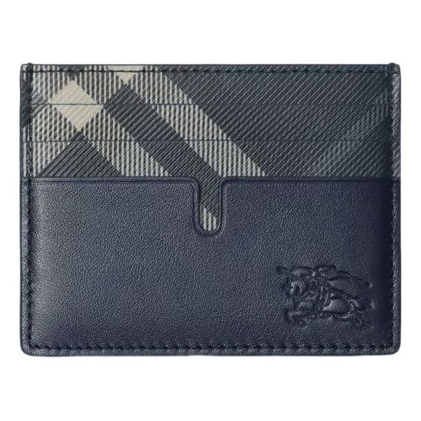 26 Tall Pop Check Card Case 'Midnight Blue'