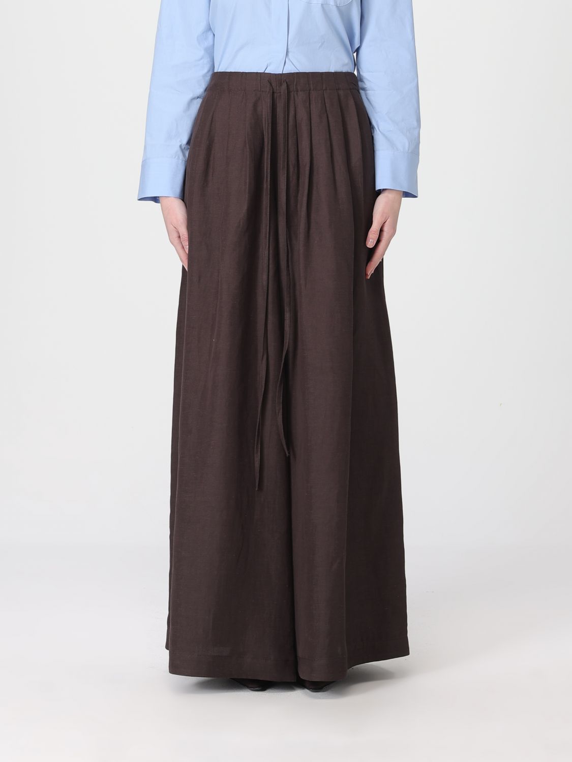 Pants Woman color Brown