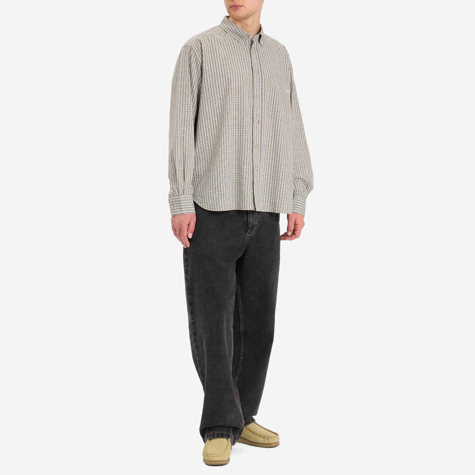 Men's Big Boy Jeans Silver Black