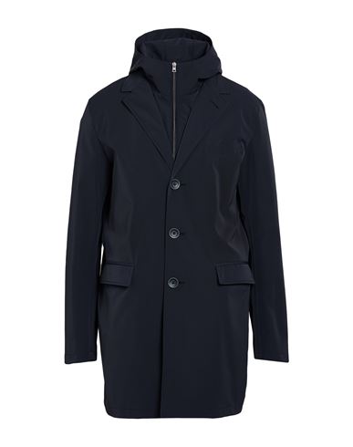 Man Overcoat & Trench Coat Midnight blue Size 44 Polyester