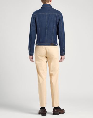 Man Denim outerwear Blue Size 40 Cotton, Modal, Elastane