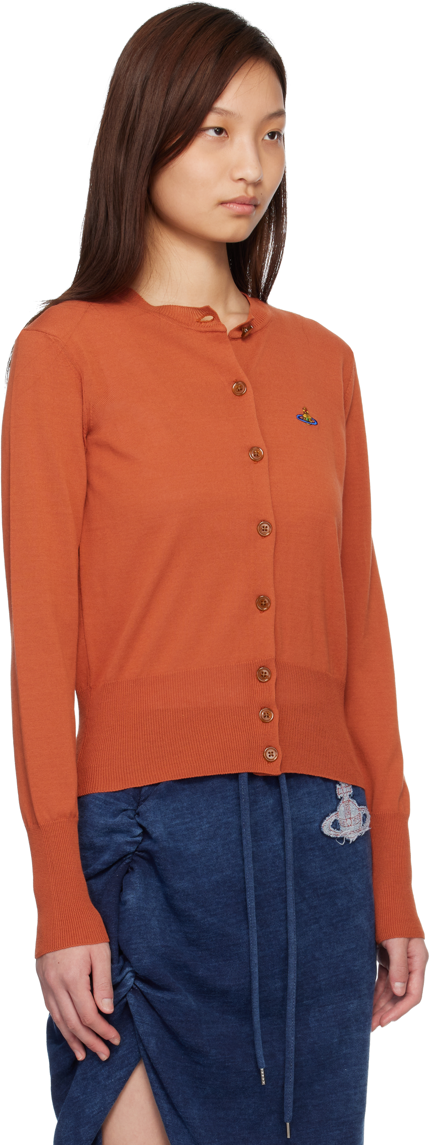 Orange Bea Cardigan