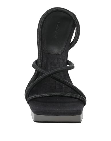 Woman Sandals Black Size 7 Leather