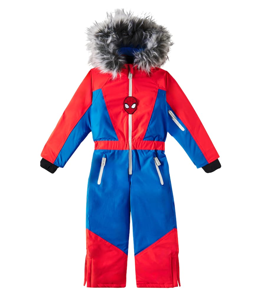 Roarsome x Marvel Spider-Man faux fur-trimmed snowsuit