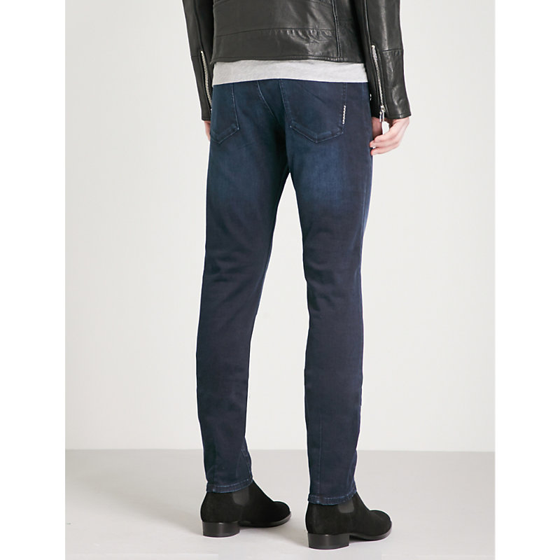 Mens Iggy Faded Skinny Stretch-Denim Jeans