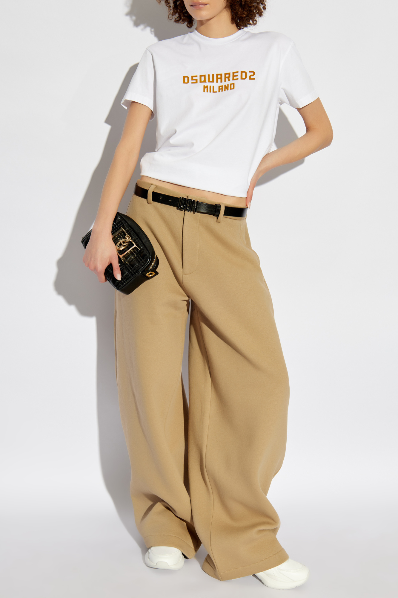 Wide-leg Trousers, Women's, Beige