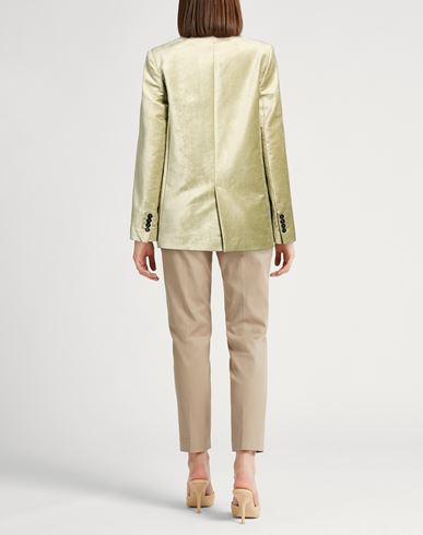 Forte_forte Woman Blazer Light green Size 0 Cotton, Viscose, Elastane