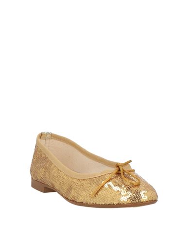 Woman Ballet flats Gold Size 10 Textile fibers
