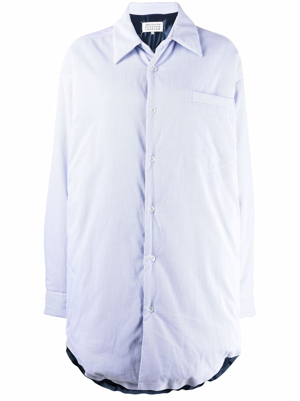 Oversized shirt jacket - Blue