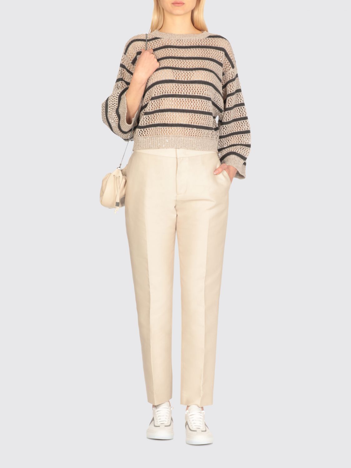 Striped sweater - Neutrals