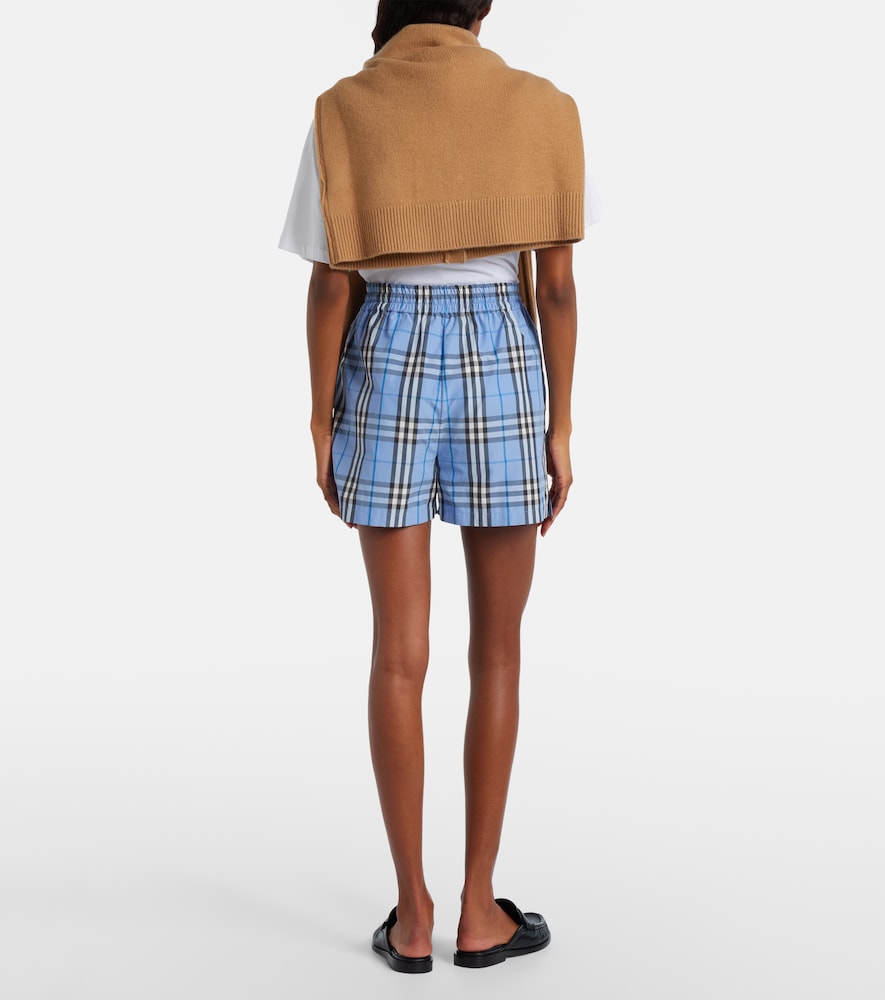 Check cotton shorts